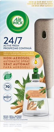 Air Wick Active Fresh Fresh Sandalwood автоматичний освіжувач повітря з наповнювачем