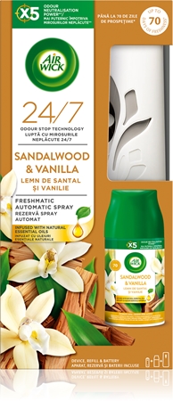 Air Wick Freshmatic Sandalwood & Vanilla automatic air freshener and refill