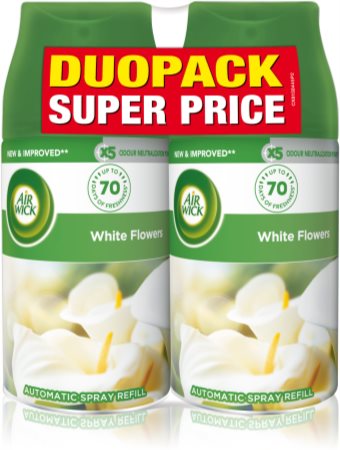 Air Wick Freshmatic White Flowers oсвіжувач повітря змінне наповнення з ароматом  DUO