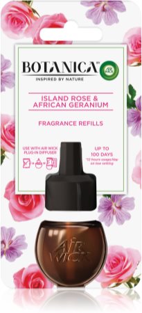 Air Wick Botanica Island Rose & African Geranium Elektriskā difuzora uzpilde ar rožu aromātu