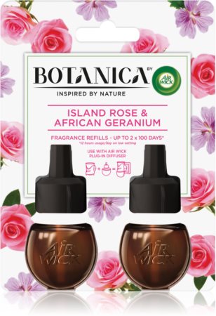 Air Wick Botanica Island Rose & African Geranium füllung für elektrischen Diffusor mit Rosenduft DUO