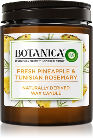Air Wick Botanica Fresh Pineapple & Tunisian Rosemary aromatizēta svece