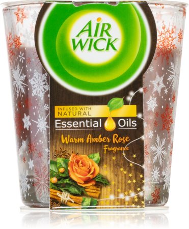 Air Wick Magic Winter Warm Amber Rose lumânare parfumată
