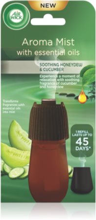 Air Wick Aroma Mist Soothing Honeydew & Cucumber recharge pour diffuseur d'huiles  essentielles