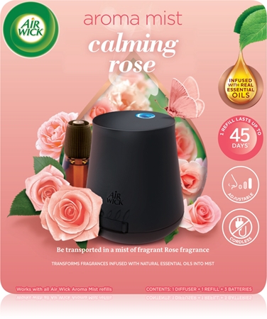 Air Wick Aroma Mist Calming Rose aroma difusor com recarga + pilhas