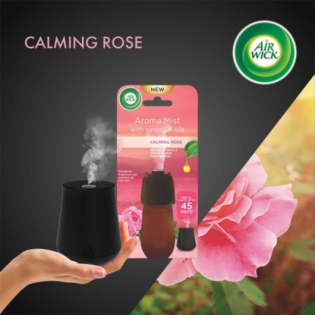 Air Wick Aroma Mist Calming Rose difusor de aromas con esencia + pilas