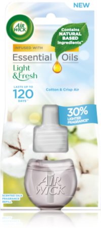 Air Wick Light & Fresh Cotton & Crisp Air recharge pour diffuseur