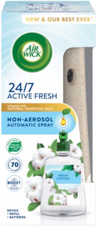Air Wick Active Fresh Deodorante Per Ambienti, 4 Ricariche Per