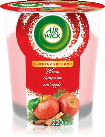 Air Wick Essential Oils Warm Cinnamon and Apple XXL scented candle