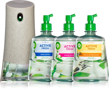 Air Wick Active Fresh Ocean Breeze and Paradise Vanilla - Diffusore elettrico, ricarica
