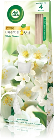 Air Wick Essential Oils White Flowers aroma difuzér s náplní