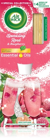 Air Wick Reed Diffuser Sparkling Rose & Raspberry aromadiffuuseri täytöllä