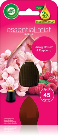 Air Wick Essential Mist Třešňový květ a malina náplň do aroma difuzérů