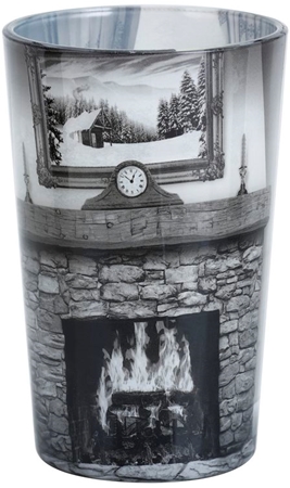 Air Wick Life Scents Color & Fragrance Changing Scented Candle 140 g (Cozy by the Fire)