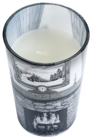 Air Wick Life Scents Color & Fragrance Changing Scented Candle 140 g (Cozy by the Fire)