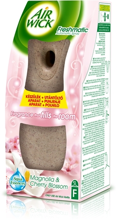 Air Wick Essential Oils Magnolia & Cherry Blossom Automatic Air Freshener 250 ml With Refill