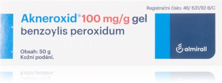 Akneroxid Akneroxid 10 100 mg/g gel proti akné