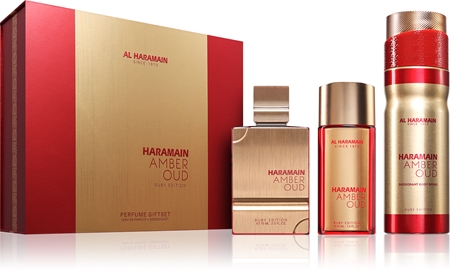 Al Haramain Amber Oud Ruby Edition σετ δώρου unisex