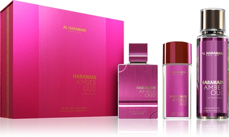 al haramain amber oud ultra violet woda perfumowana 75 ml   zestaw  