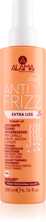 Alama Professional Anti Frizz Extra Liss smoothing treatment to add shine to dry and brittle hair