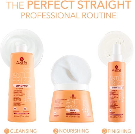 Alama Professional Anti Frizz Extra Liss kuracja wygładzająca nadający blask włosom suchym i łamliwym