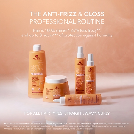 Alama Professional Anti Frizz Extra Liss kuracja wygładzająca nadający blask włosom suchym i łamliwym
