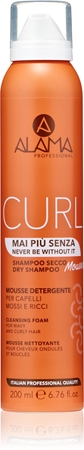 Alama Professional Curl Dry Shampoo Mousse Dry Shampoo for wavy and curly hair