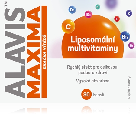 Alavis Maxima Lipozómové multivitamíny kapsuly pre správne fungovanie organizmu
