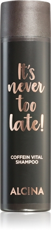 Alcina It's never too late! champú con cafeína para dar fuerza al cabello