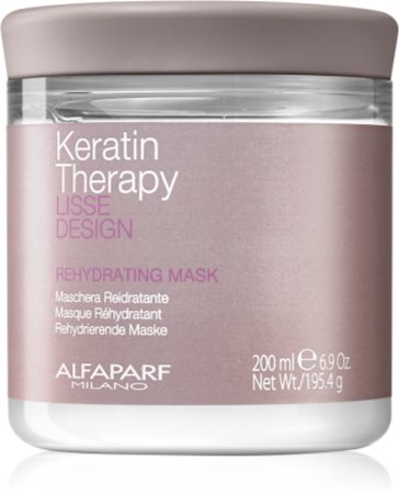 Alfaparf Milano Keratin Therapy Lisse Design Återfuktande mask för alla hårtyper