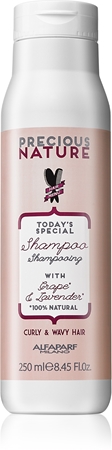 Alfaparf Milano Precious Nature Grape & Lavender shampoing pour cheveux bouclés et frisés