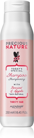 Alfaparf Milano Precious Nature Berries & Apple champú hidratante para cabello seco