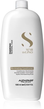 Alfaparf Milano Semi di Lino Diamond Illuminating après-shampoing éclaircissant pour des cheveux éclatants et faciles à coiffer
