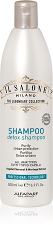 Alfaparf Milano Il Salone Milano Detox σαμπουάν καθαρισμού και αποτοξίνωσης για μαλλιά που εκτίθενται σε μολυσμένη ατμόσφαιρα