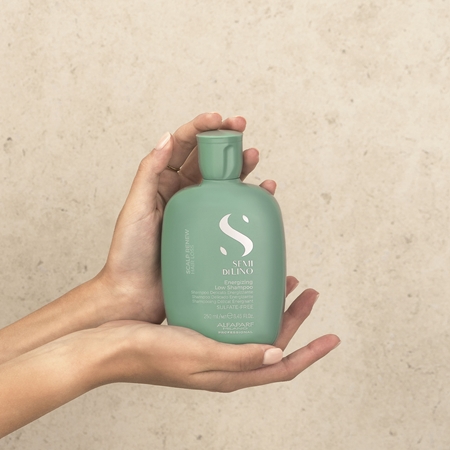 Alfaparf Milano Semi Di Lino Scalp Renew șampon energizant pentru păr fin, slab și casant