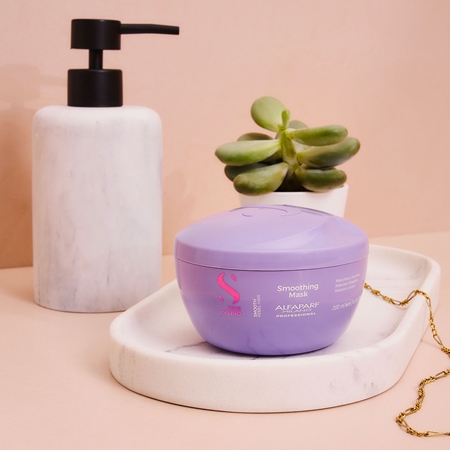 Alfaparf Milano Semi di Lino Smooth glättende Maske für unnachgiebige und strapaziertes Haar