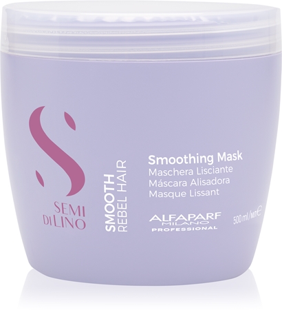 Alfaparf Milano Semi di Lino Smooth mascarilla alisado para cabello encrespado y rebelde