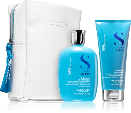 Alfaparf Milano Semi Di Lino Curls coffret cadeau (pour cheveux bouclés) pour femme