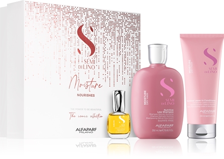 Alfaparf Milano Semi di Lino Moisture Gift Set (voor Normaal tot Droog Haar )