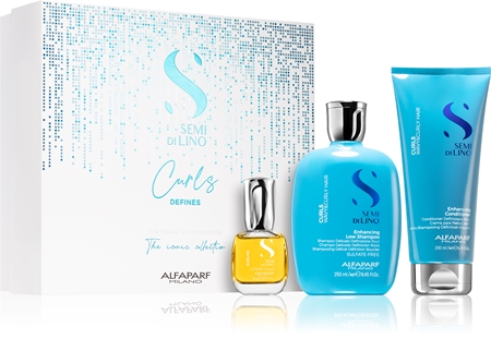 Alfaparf Milano Semi Di Lino Curls Geschenkset (für welliges und lockiges Haar)