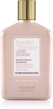 Alfaparf Milano Keratin Therapy Lisse Design delikatny szampon do nabłyszczania i zmiękczania włosów