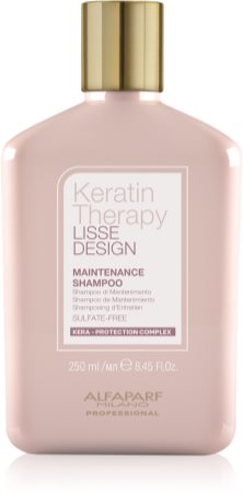 Alfaparf Milano Keratin Therapy Lisse Design finom állagú sampon a fénylő és selymes hajért