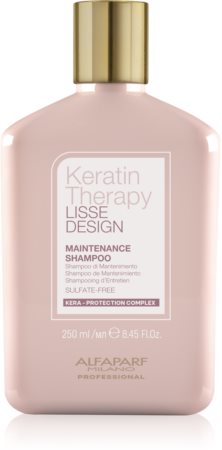 Alfaparf Milano Keratin Therapy Lisse Design švelnus šampūnas plaukų blizgesiui ir švelnumui užtikrinti