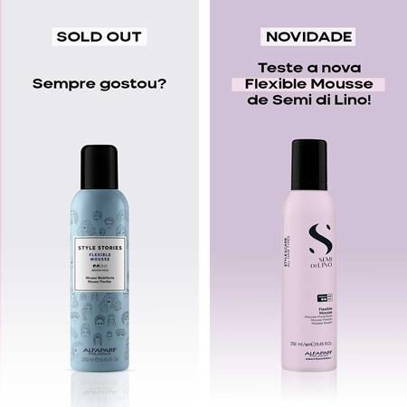 Alfaparf Milano Semi di Lino Style&Care Flexible Mousse mousse para fixação natural e brilho