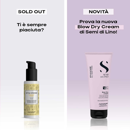 Alfaparf Milano Semi di Lino Style&Care Blow Dry Cream crema protettiva per un'asciugatura rapida per tutti i tipi di capelli