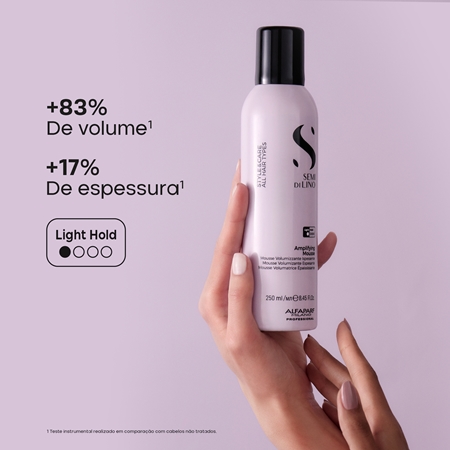 Alfaparf Milano Semi di Lino Style&Care Amplifying Mousse espuma de cabelo para dar volume com fixação média