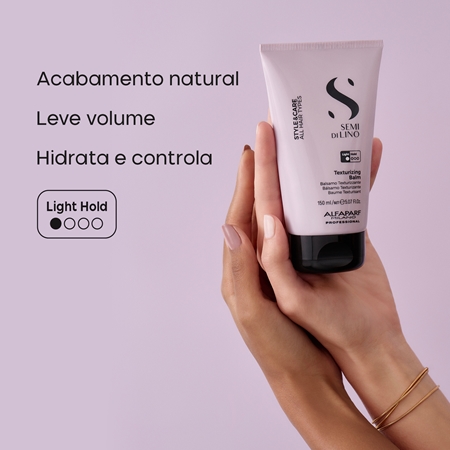Alfaparf Milano Semi di Lino Style&Care Texturizing Balm creme de styling hidratante para aspeto natural