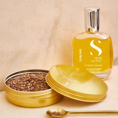 Alfaparf Milano Semi di Lino Sublime Cristalli moisturising oil for shiny and soft hair