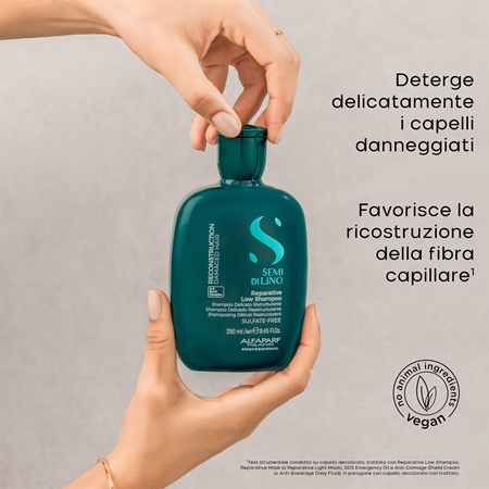 Alfaparf Milano Semi di Lino Reconstruction Reparative shampoo ricostituente per capelli rovinati