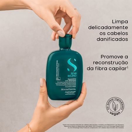 Alfaparf Milano Semi di Lino Reconstruction Reparative champô renovador para cabelo danificado